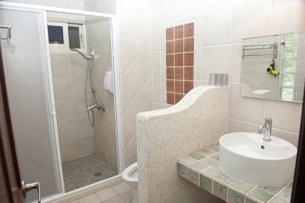 Koupelna v ubytování Hana B&B