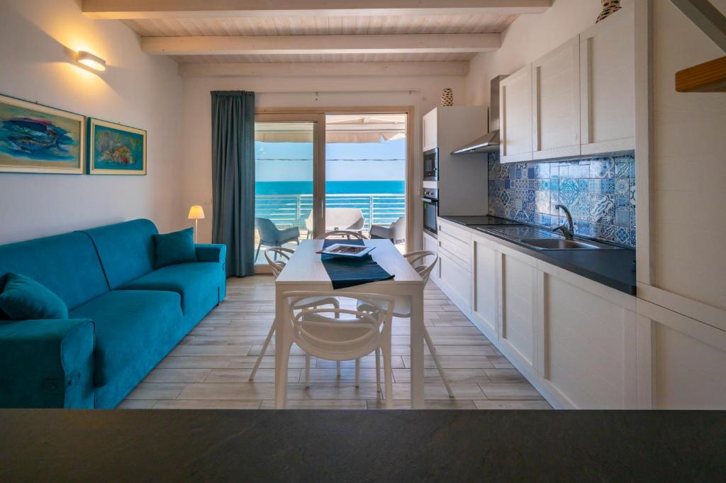 Zona d'estar a Luci Apartment Sea Beach