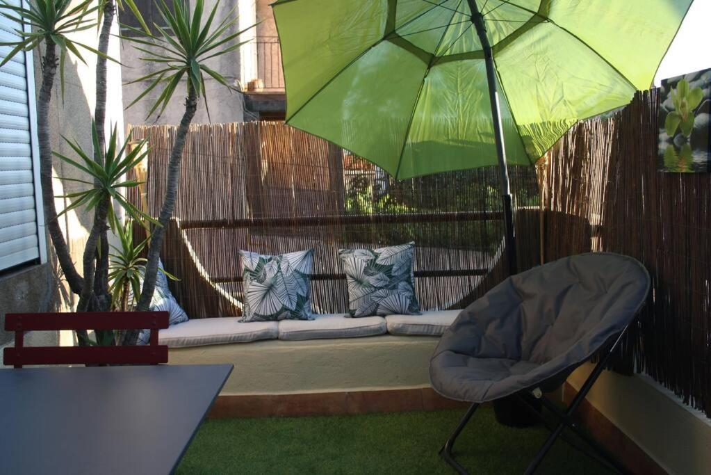 Posedenie v ubytovaní appartement climatisé + terrasse