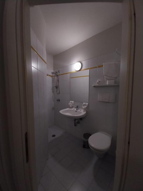 Koupelna v ubytování Hotel Cumilì