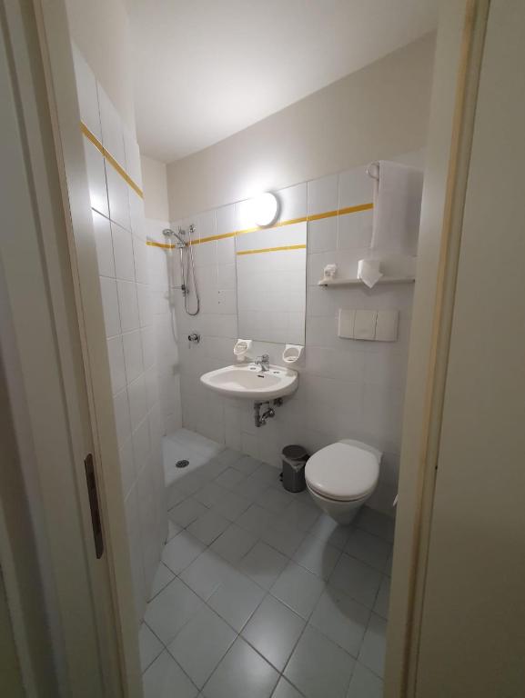 Koupelna v ubytování Hotel Cumilì
