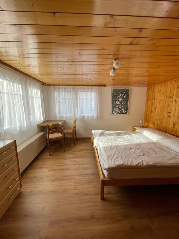 Postel nebo postele na pokoji v ubytování Moritzhaus