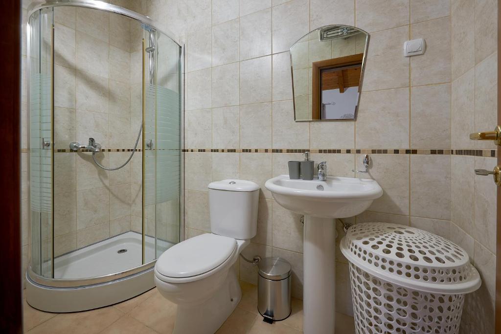 Koupelna v ubytování Apartman KATI