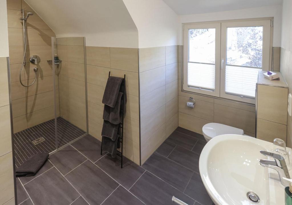 Koupelna v ubytování Residenz Kirchberg