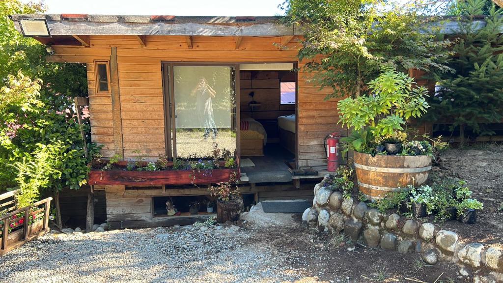 Zahrada ubytování Cabañas Los Cantos del Chucao