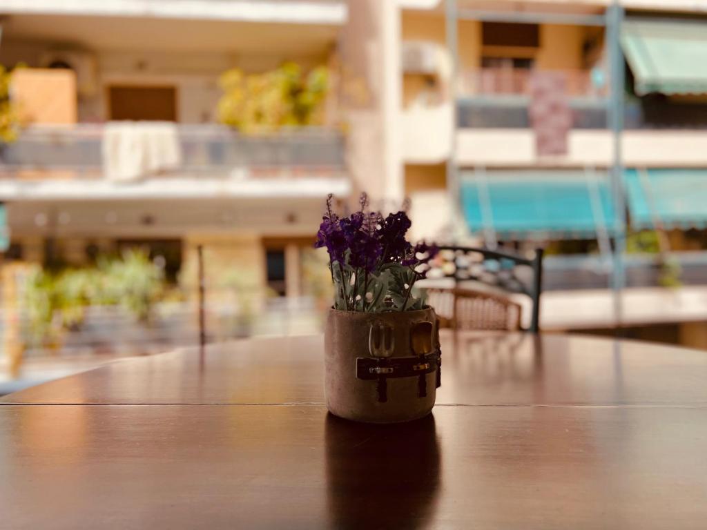 Balkón alebo terasa v ubytovaní Elenis Athens Apartment