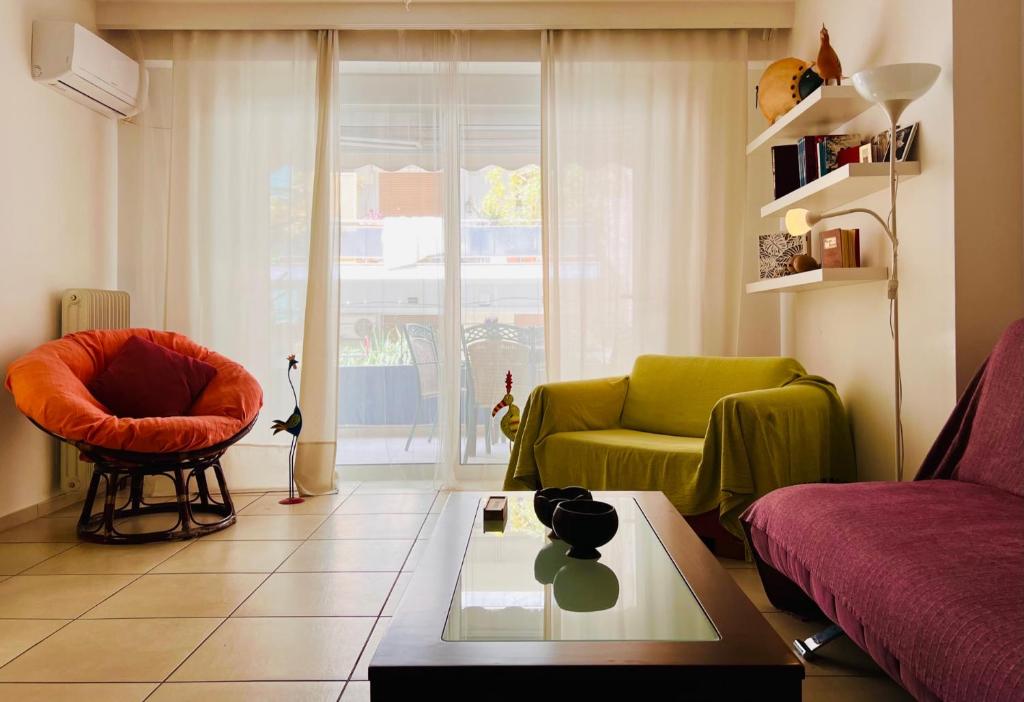 Posedenie v ubytovaní Elenis Athens Apartment