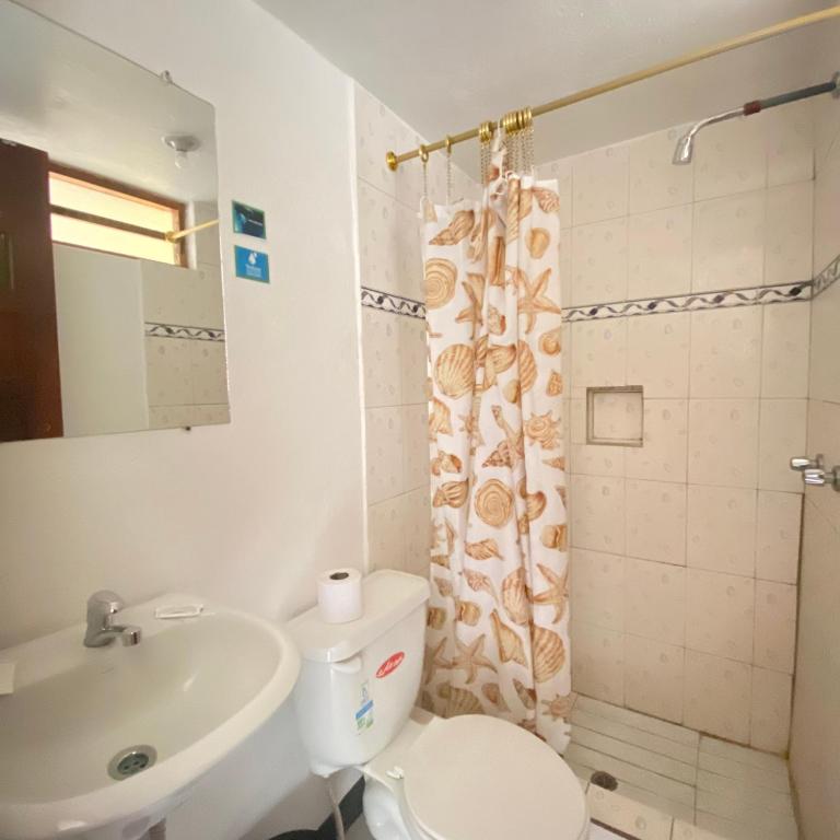 Koupelna v ubytování Hostal Chasqui