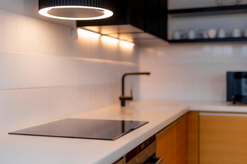 Kuchyňa alebo kuchynka v ubytovaní Penthouse Cracow