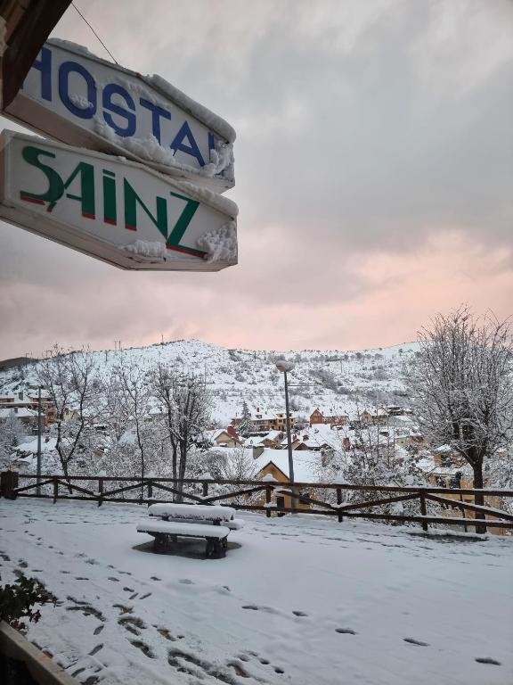 Hostal Sainz v zimě