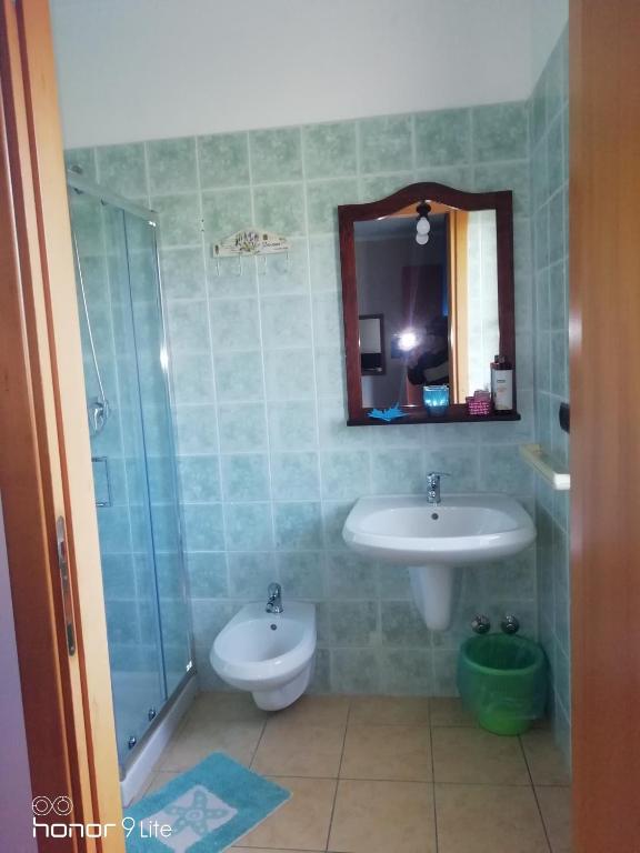 Koupelna v ubytování Villa Biancofiore