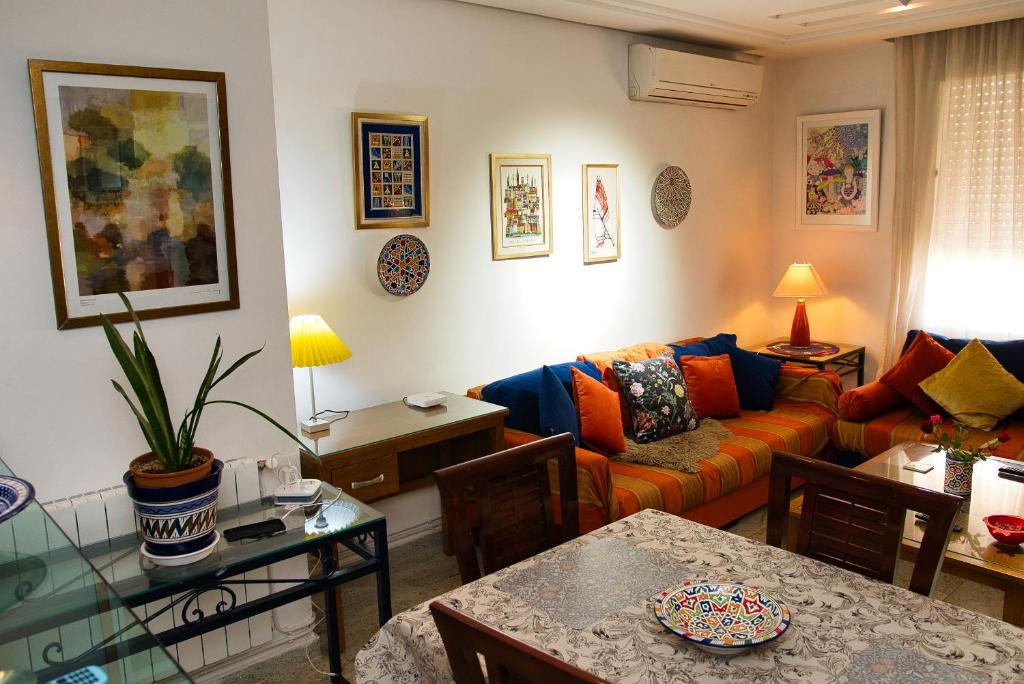 Posezení v ubytování DESiGN UNQUE appartement