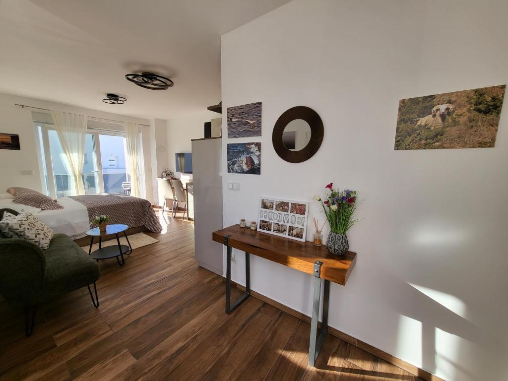 Posezení v ubytování Studio apartman Pegi