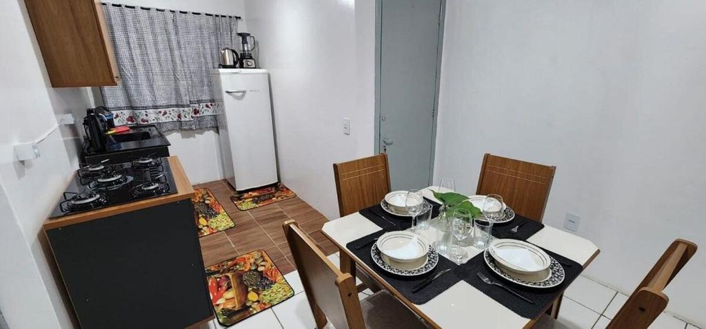 Kuchyň nebo kuchyňský kout v ubytování Apartamento PRATICO