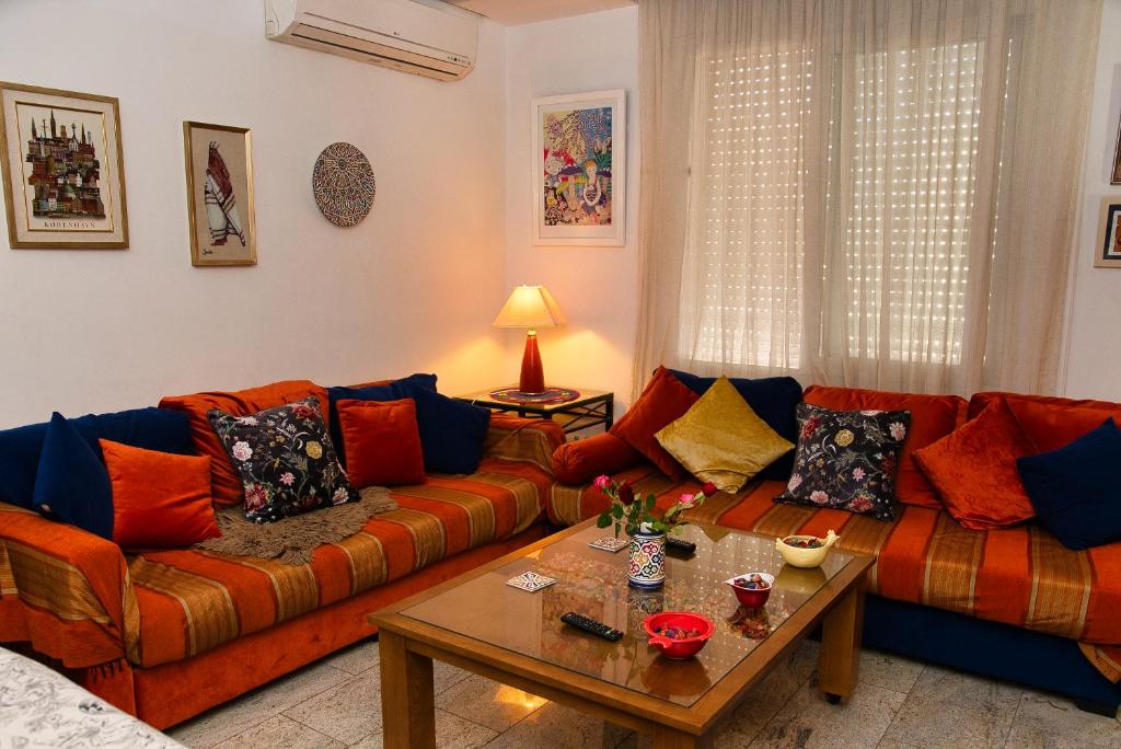 Posezení v ubytování DESiGN UNQUE appartement