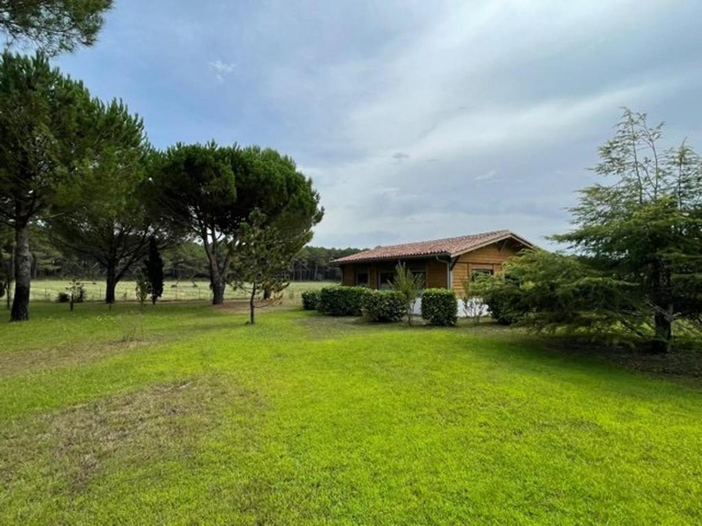 a house in the middle of a yard with trees at Villa Messanges, 3 pièces, 4 personnes - FR-1-379-136 in Messanges