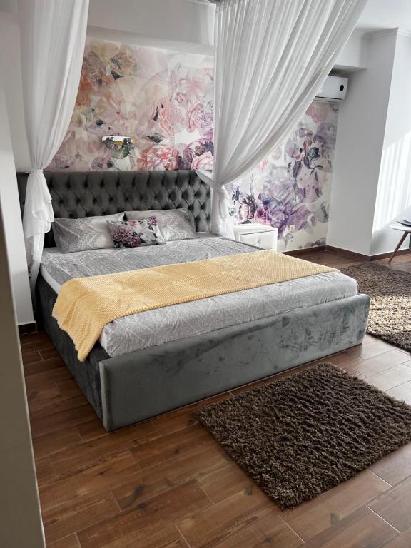 Ένα ή περισσότερα κρεβάτια σε δωμάτιο στο Apartament Studio Jadis 1