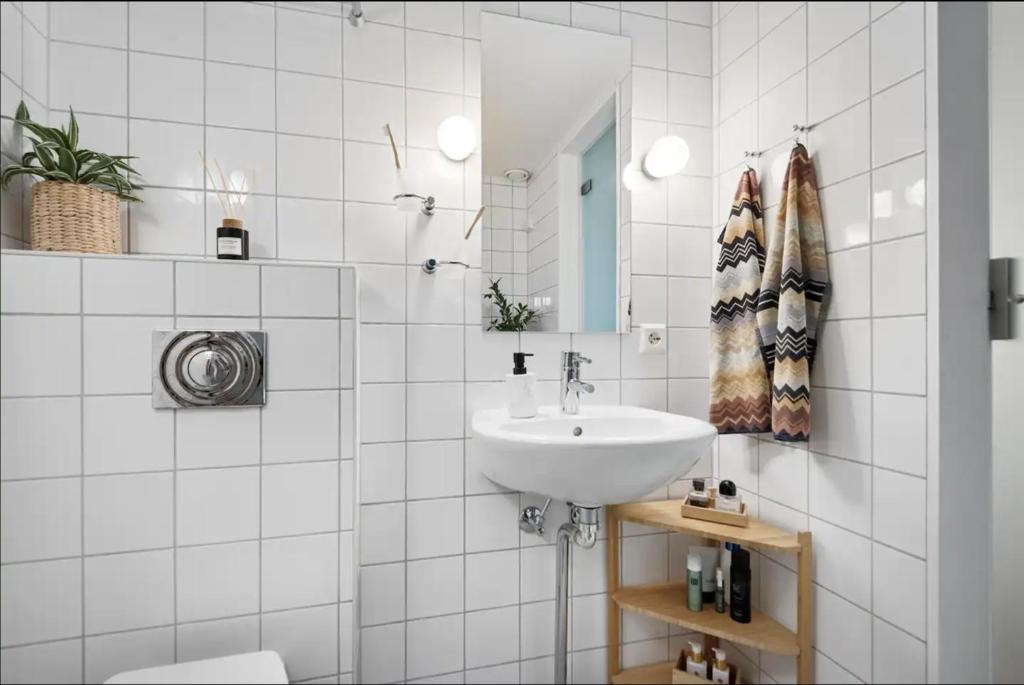 Koupelna v ubytování Spacious & stylish apartment in Oslo - Supercentral