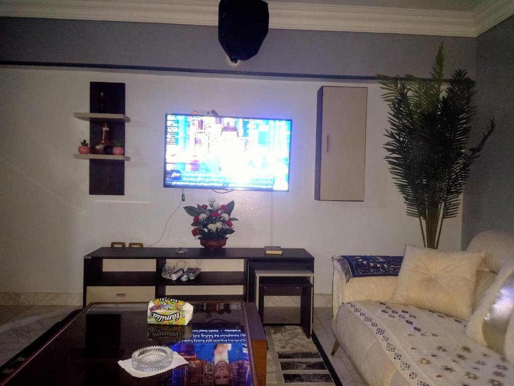 TV a/nebo společenská místnost v ubytování فاكانزا شقة فندقية مفروشة- vacanze