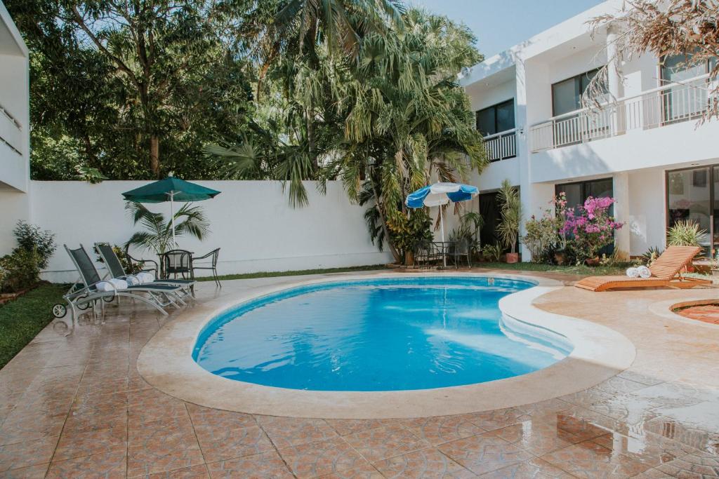 Bazén v ubytování Hotel Holly nebo v jeho okolí