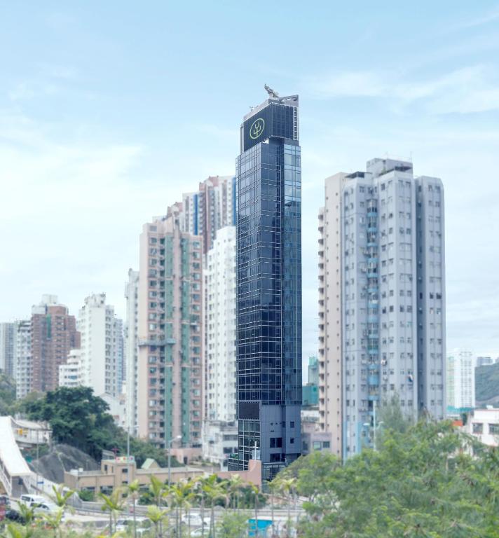 Nespecifikovaný výhled na destinaci Hongkong nebo výhled na město při pohledu z hotelu