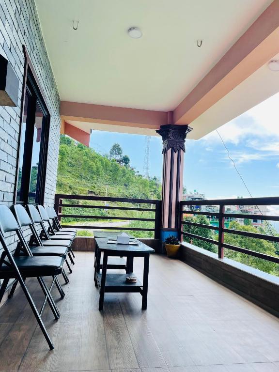 Balkón nebo terasa v ubytování Hotel Brisha Sarangkot