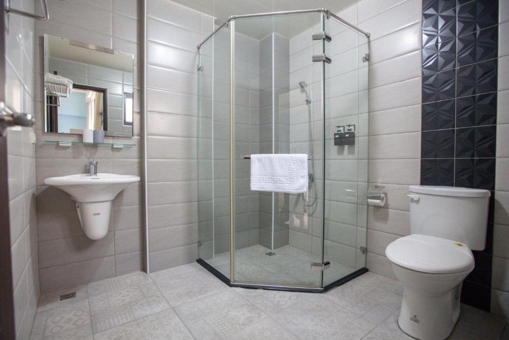 Koupelna v ubytování Yuhai B&B