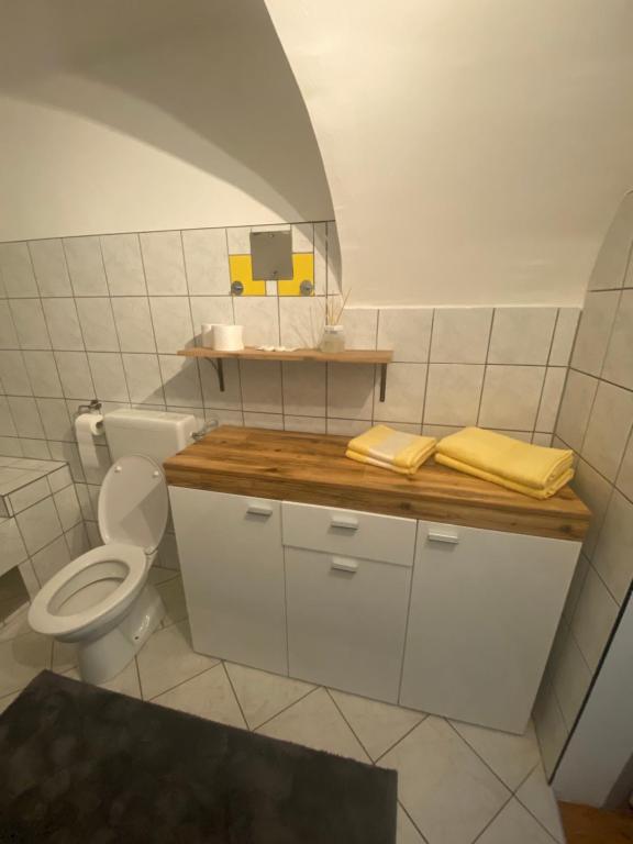 Koupelna v ubytování B&B bei Pepe Nero