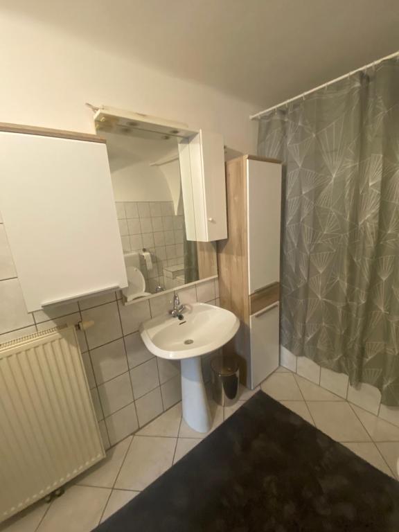 Koupelna v ubytování B&B bei Pepe Nero