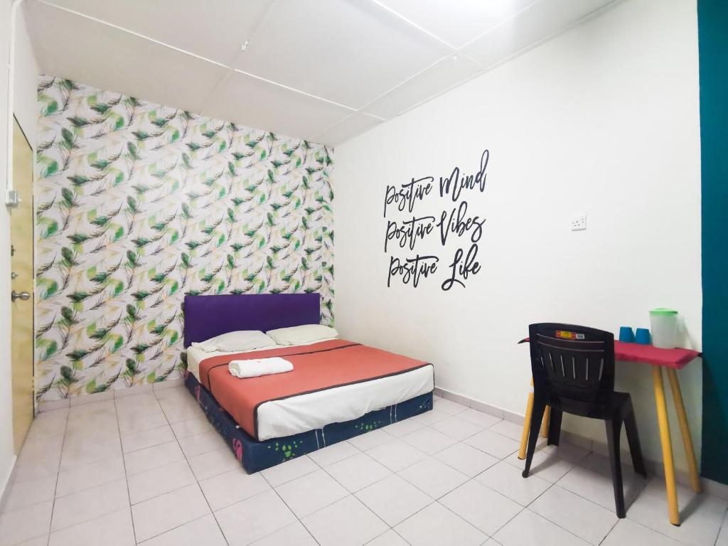 Postel nebo postele na pokoji v ubytování T FAMILY HOTEL