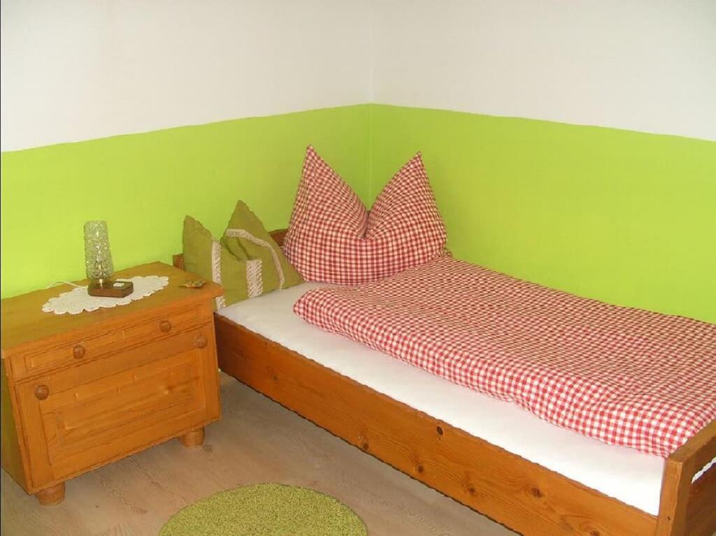 Postel nebo postele na pokoji v ubytování Ferienhof Fernblick