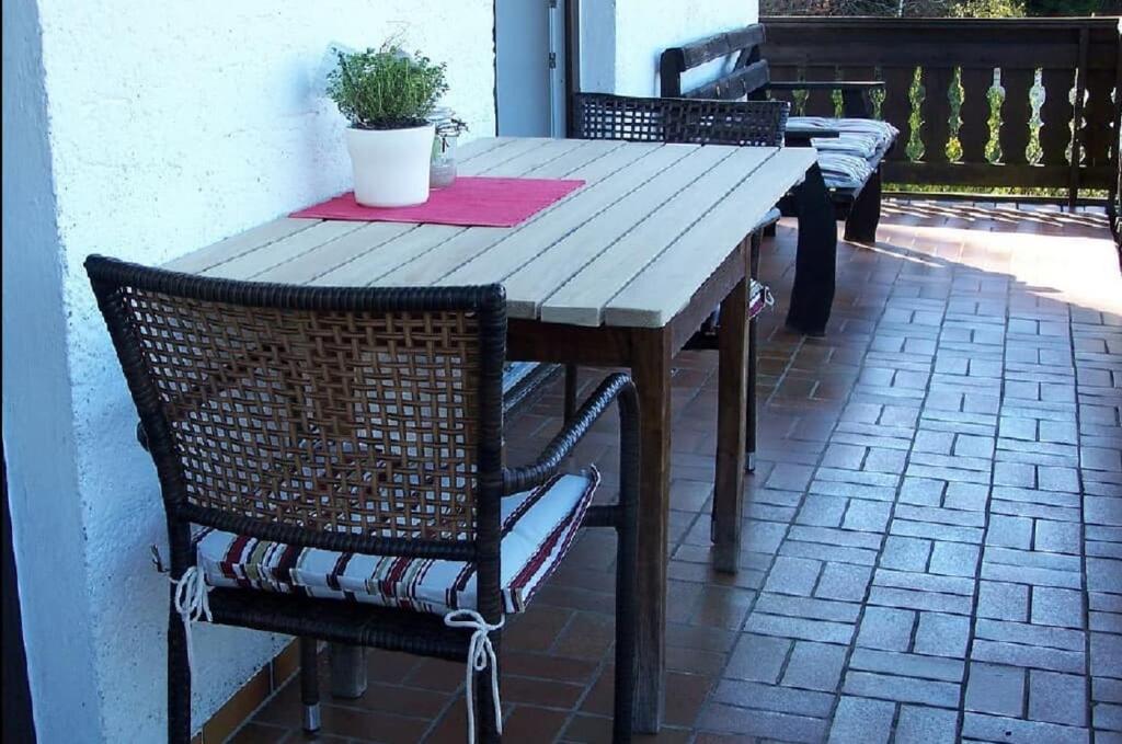 Balkón nebo terasa v ubytování Ferienhof Fernblick