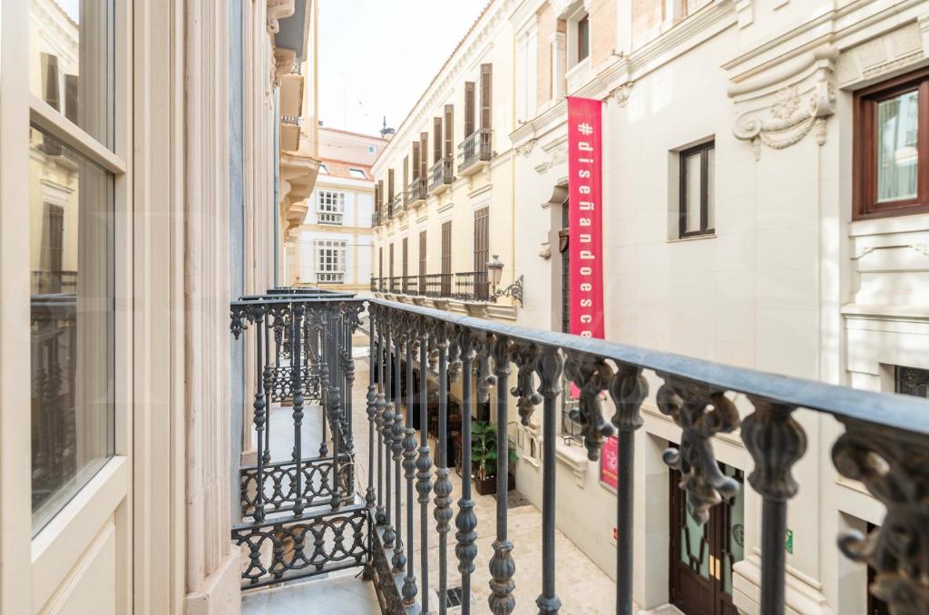 Balkón alebo terasa v ubytovaní Classy apartment in the heart of Malaga by REMS