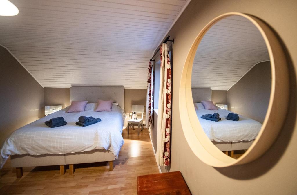 Krevet ili kreveti u jedinici u objektu &Ocirc; Macra House - Aubel, Pays de Herve