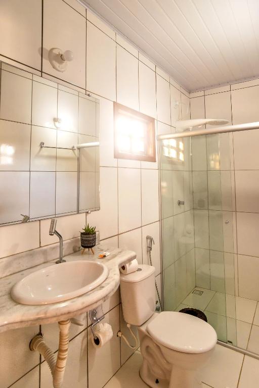Koupelna v ubytování Pousada Verde Mar