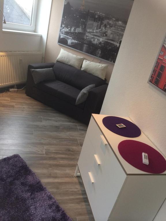Posezení v ubytování Mini-Ferien-Suite Hildesheim
