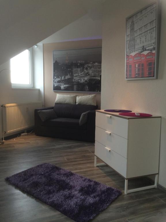 Posezení v ubytování Mini-Ferien-Suite Hildesheim