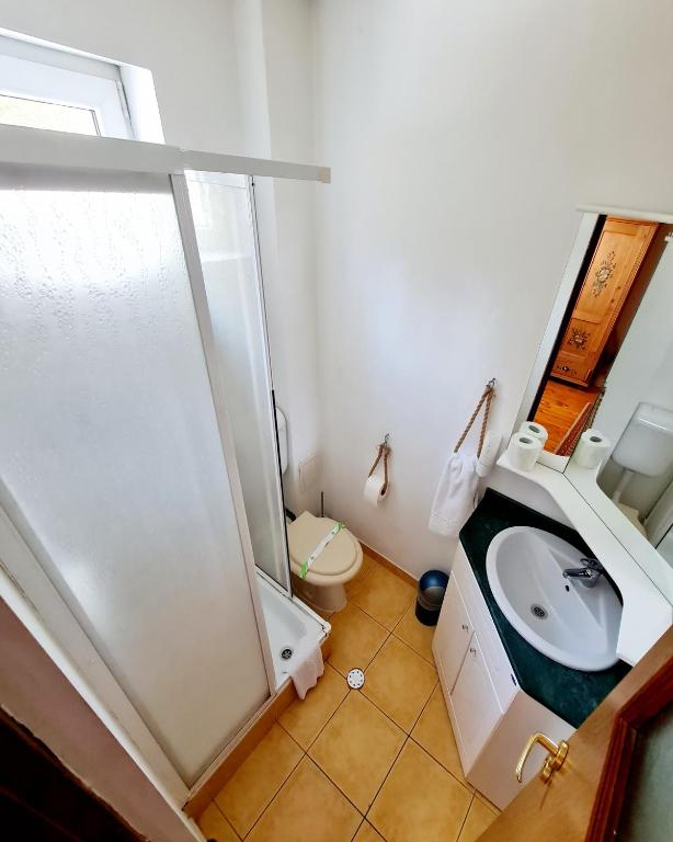 Koupelna v ubytování Casa RAI