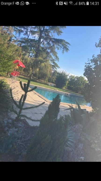 Bazén v ubytování Gîte cocooning avec piscine nebo v jeho okolí