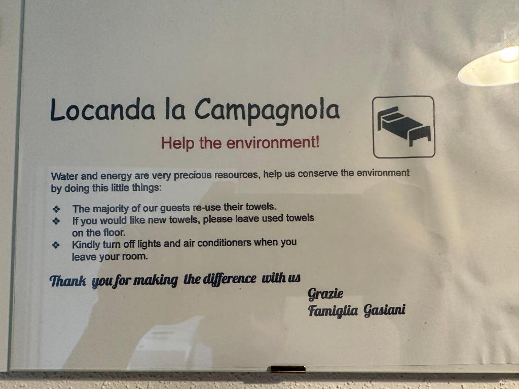 LOCANDA LA CAMPAGNOLA orari check in dalle 1130 alle 1530 e dalle 1800 alle 2300 - Habitación Doble