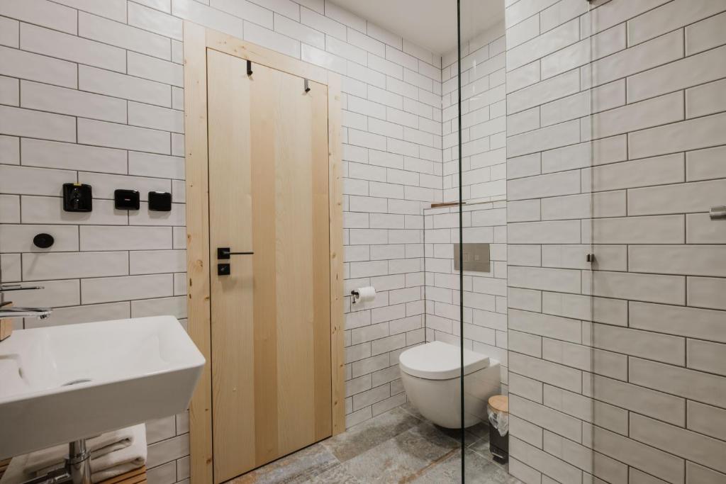 Koupelna v ubytování Hotel Rehavital