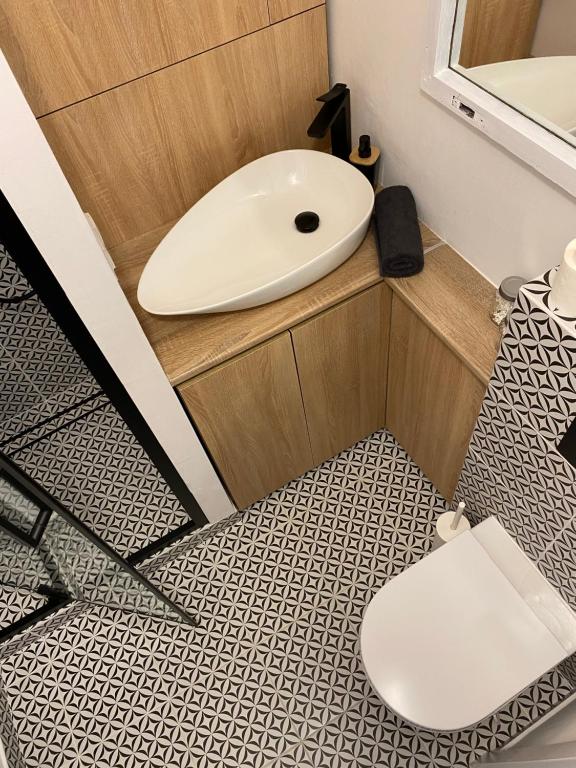 Kúpeľňa v ubytovaní Słoneczny apartament