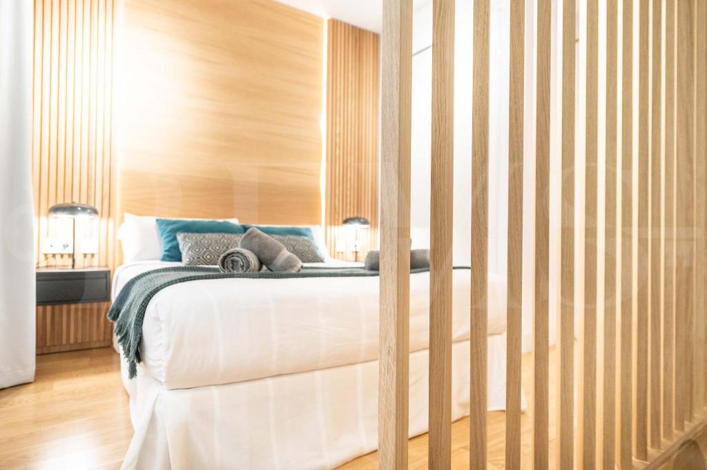 Posteľ alebo postele v izbe v ubytovaní Elegant studio in the heart of Malaga by REMS