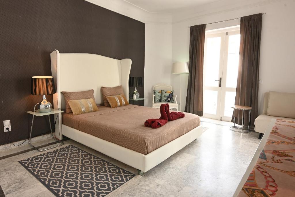 Postel nebo postele na pokoji v ubytování Riad-283 - 5 chambres avec piscine - Marrakech