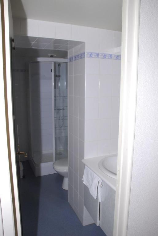 Koupelna v ubytování Hotel Chez Chaumat