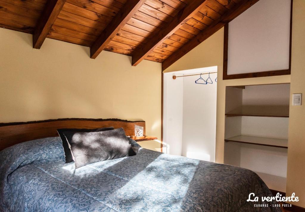 Voodi või voodid majutusasutuse Cabaña la vertiente toas