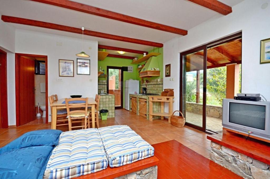 TV a/nebo společenská místnost v ubytování House Josko
