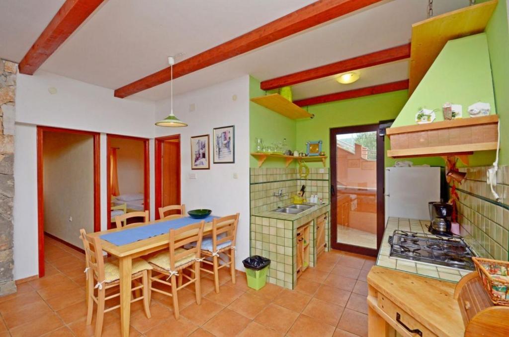 Kuchyň nebo kuchyňský kout v ubytování House Josko
