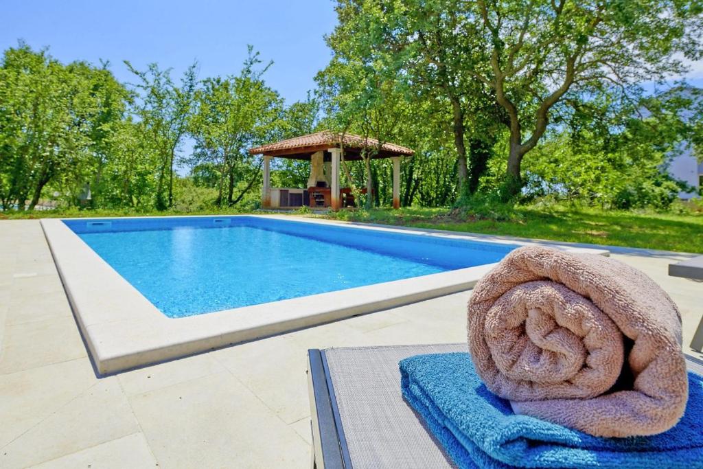 Bazén v ubytovaní Villa Theresa in Ližnjan (Haus für 12 Personen) alebo v jeho blízkosti