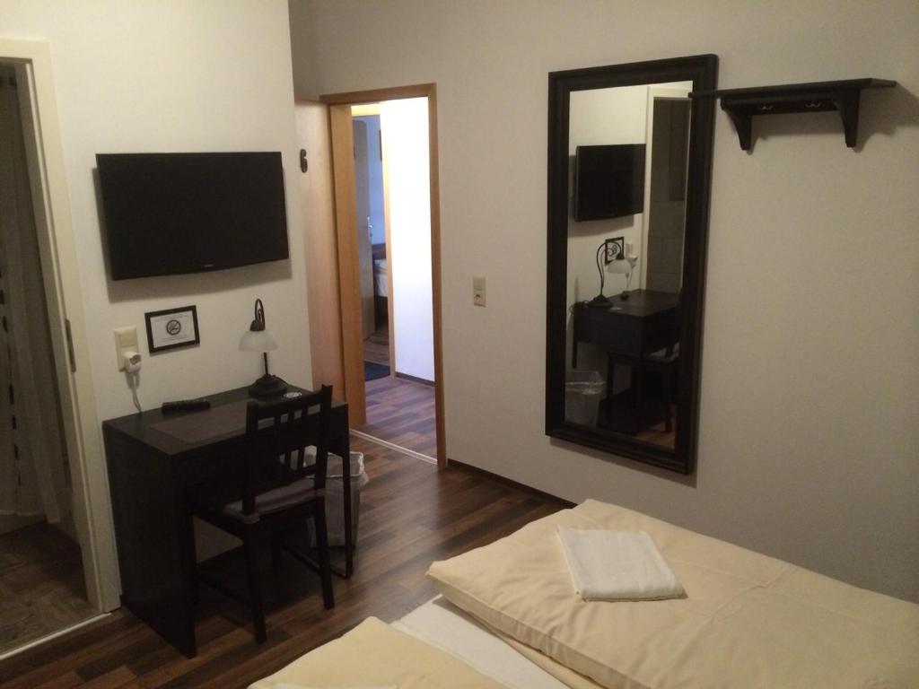 TV a/nebo společenská místnost v ubytování Hotel Engel